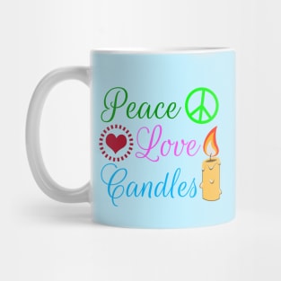 Peace Love Candles Mug